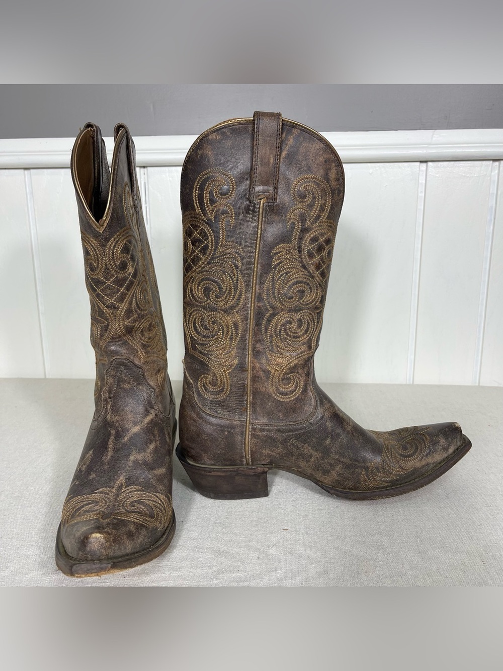 Ariat Women's Leather Bright Lights SNIP TOE Western Cowgirl Boots 7B 10015376